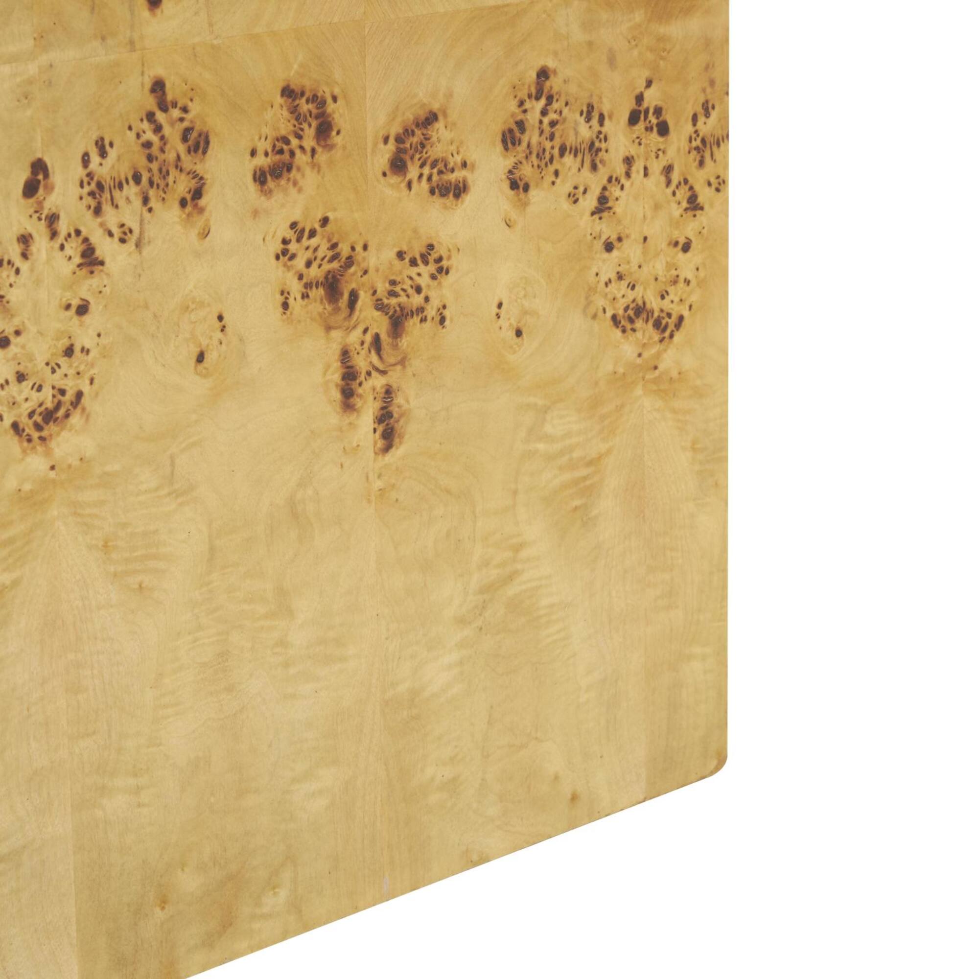 23" Brown Square Cube Accent Table with Wood Grain Patterns